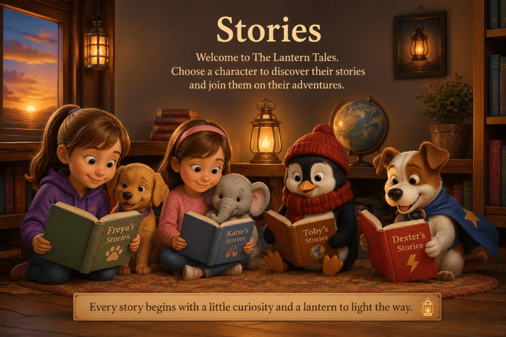 The main characters from The Lantern Tales